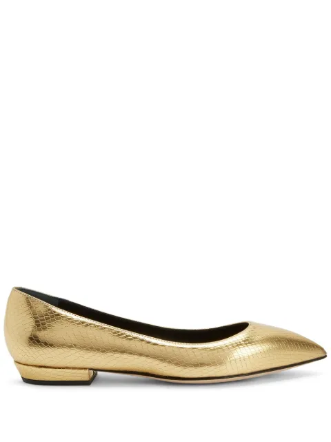 Giuseppe Zanotti Dhalia leather ballerina shoes