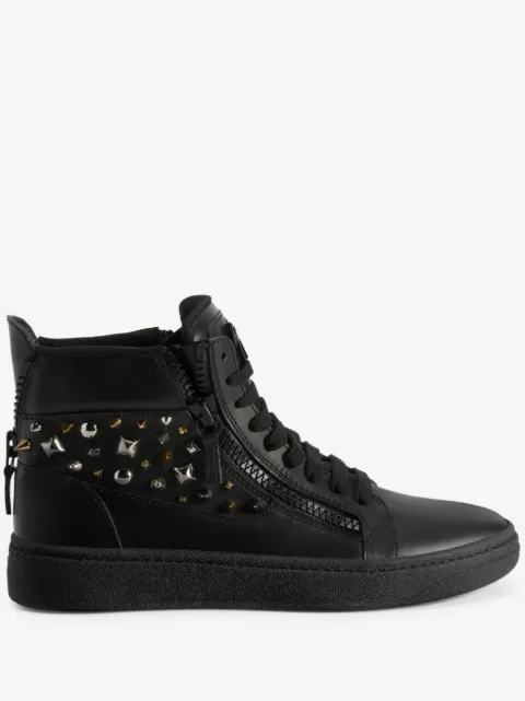 Giuseppe Zanotti GZ 94 스터드 장식 하이탑 스니커즈