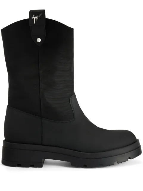 Giuseppe Zanotti Aldrien logo-plaque boots