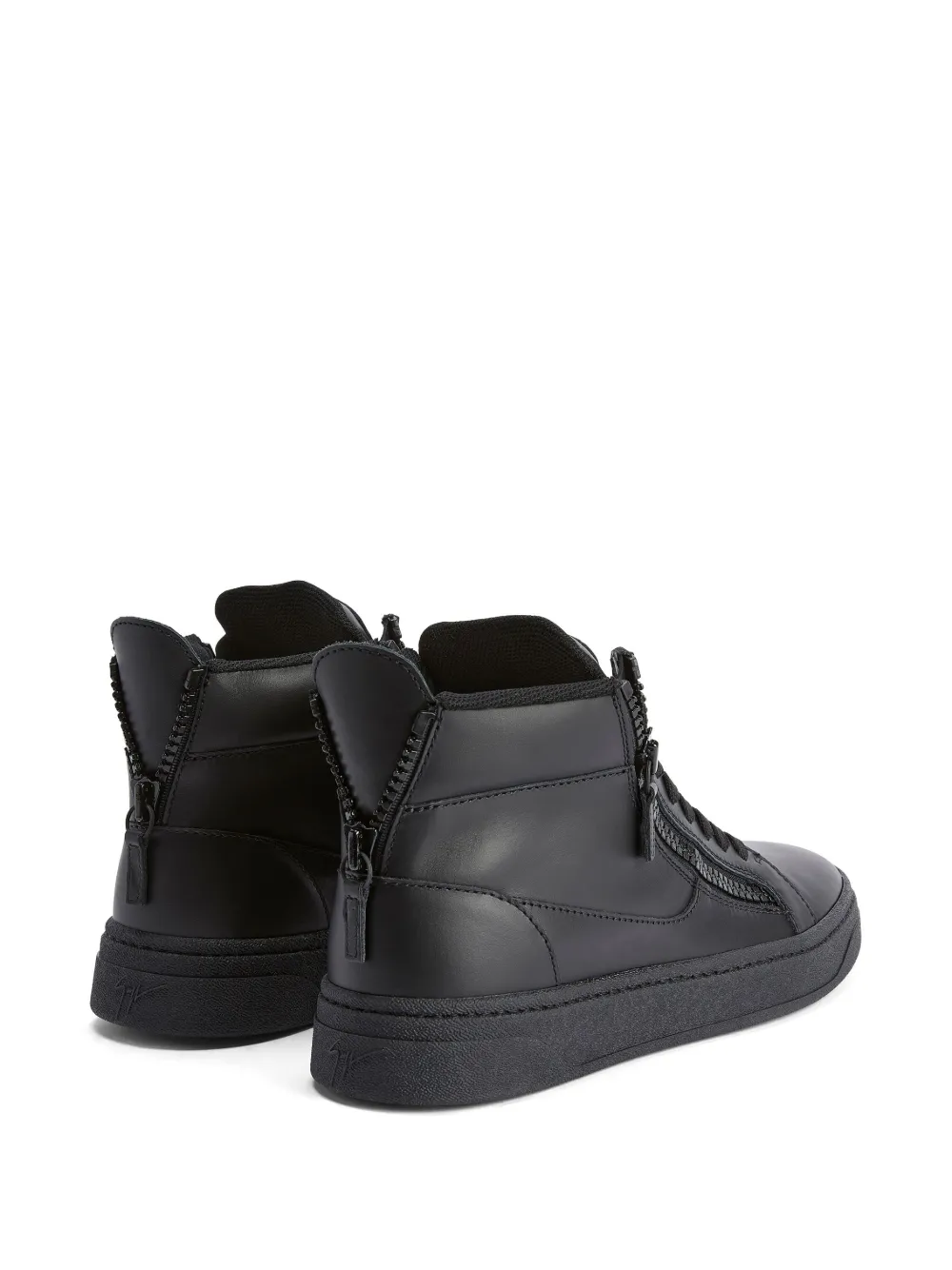 Giuseppe Zanotti GZ94 Leather high-top Sneakers | Black | FARFETCH