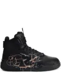 Giuseppe Zanotti Talon graffiti-print leather sneakers - Black