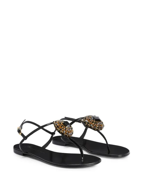 Giuseppe Zanotti Odam crystal-embellished sandals I300013001 - 1