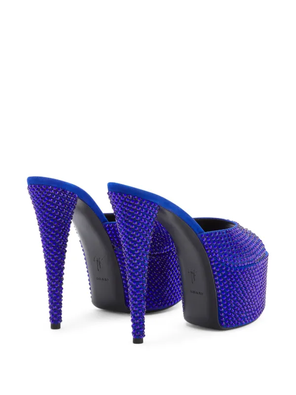 ジュゼッペザノッティ　ビジューサンダル Giuseppe Zanotti Ring ビジュートリム サンダル | ブラック