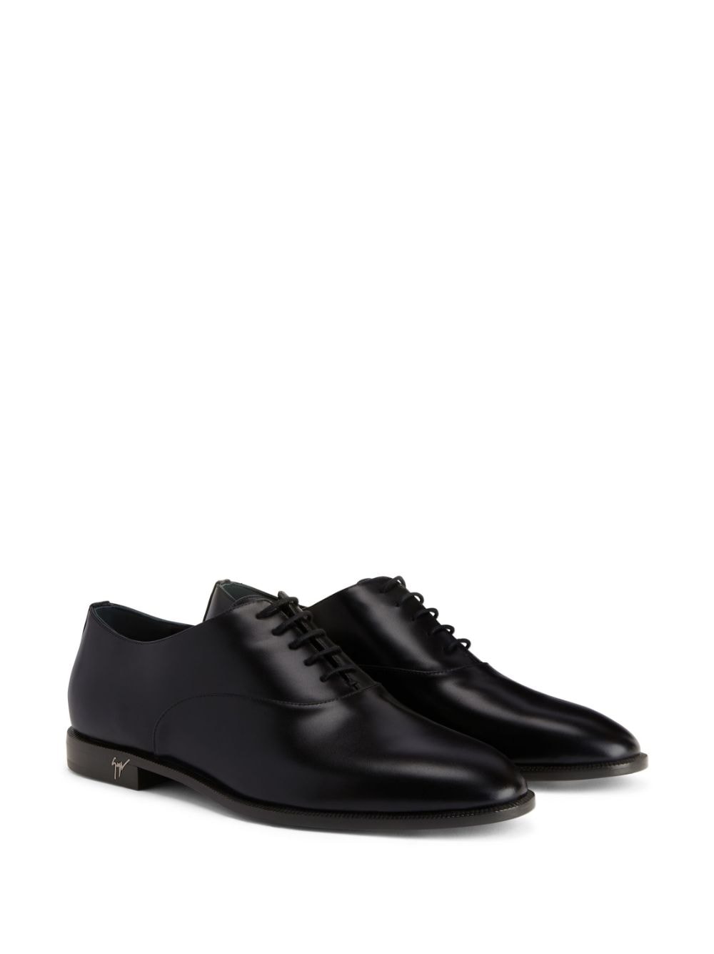 Shop Giuseppe Zanotti Melithon Leather Oxford Shoes In Black