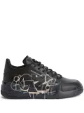 Giuseppe Zanotti Talon graffiti-printed sneakers - Black