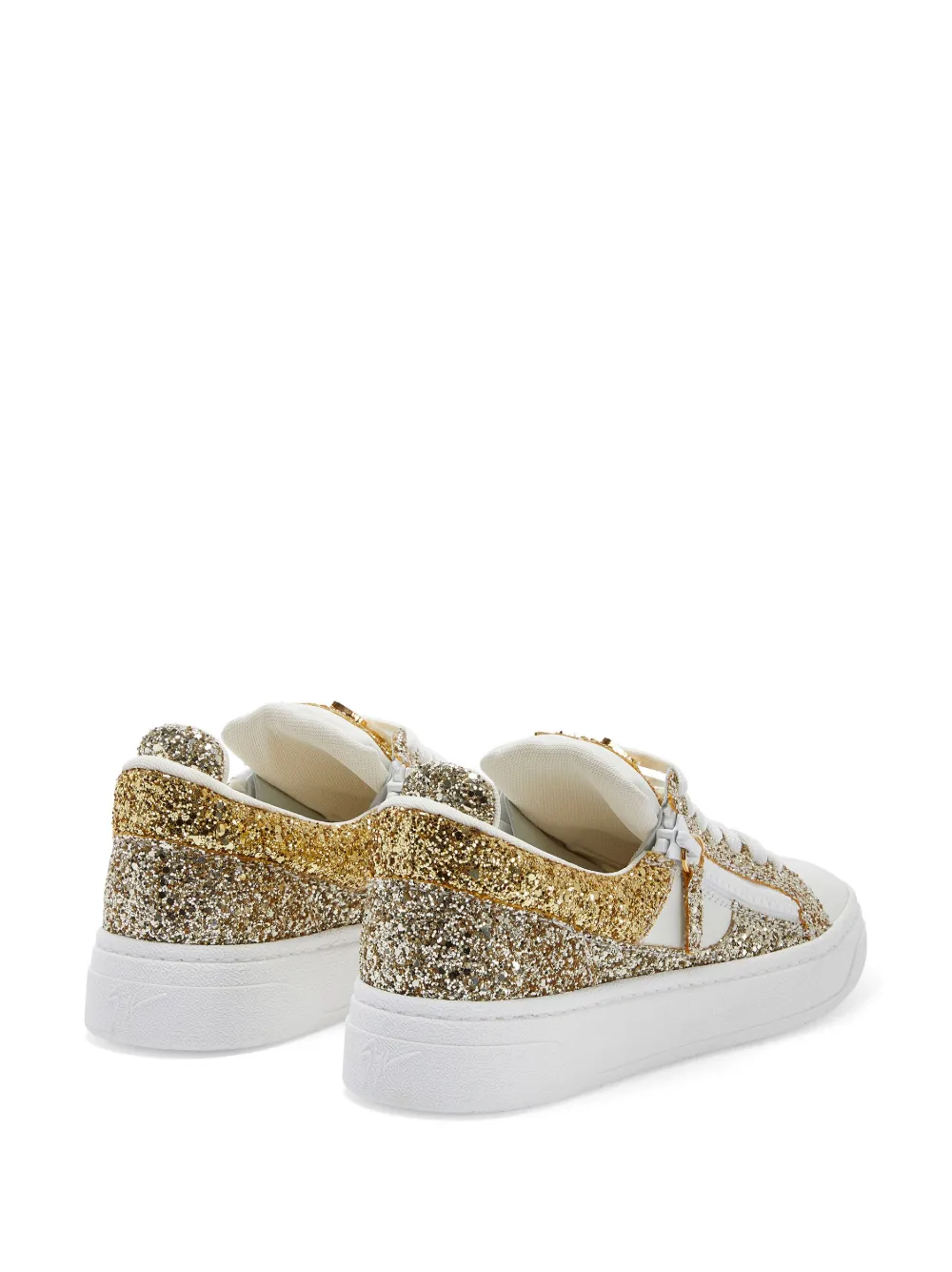 Giuseppe Zanotti Sneakers met glitter Goud
