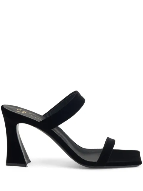 Giuseppe Zanotti Flaminia 85 mm velvet sandals 