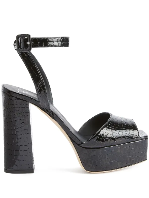 Giuseppe Zanotti 120mm New Betty Sandals | Black | FARFETCH AO