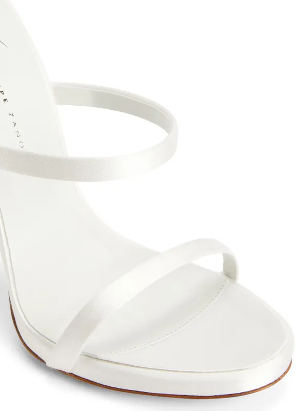 サンダル・ミュール GIUSEPPE ZANOTTI Women Sandals E300053003 WHITE Giuseppe Zanotti Harmony 120mm Leather Sandals | White