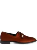 Giuseppe Zanotti Marty metallic-effect loafers - Brown