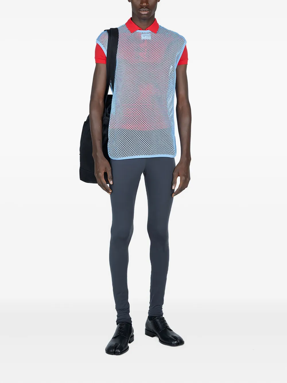 Raf Simons Poloshirt met knopen Rood