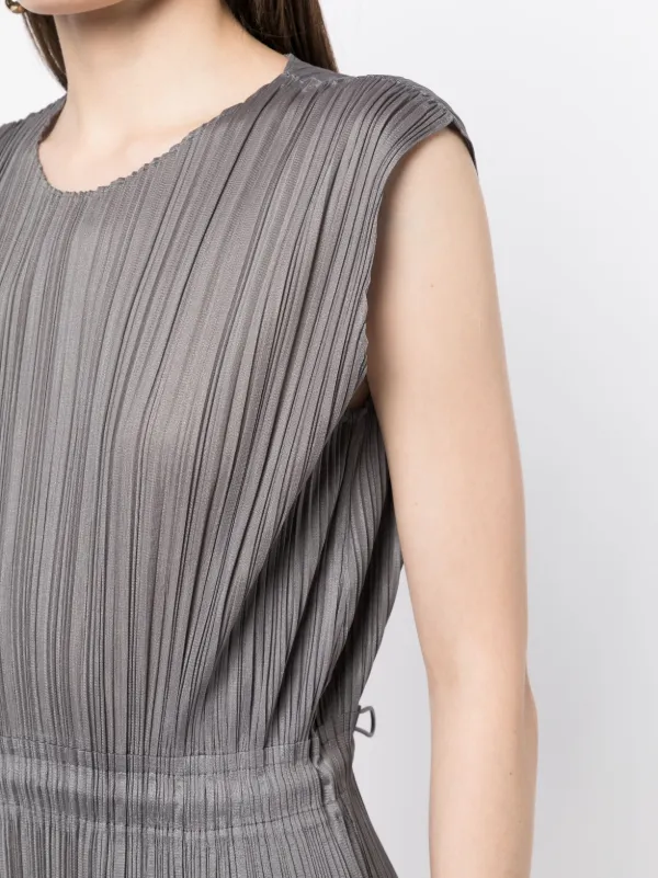 Pleats Please Issey Miyake Flick plissé-effect Sleeveless Dress