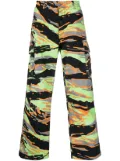 ERL graphic-print cargo trousers - Green