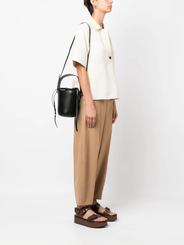 【CHLOE】SENSE LEATHER BUCKET BAG Chloé Sense Leather Bucket Bag | Black | FARFETCH
