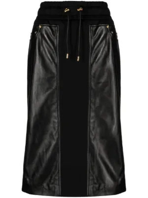 TOM FORD ブラック レザー スカート トムフォードTOMFORD レザースカート