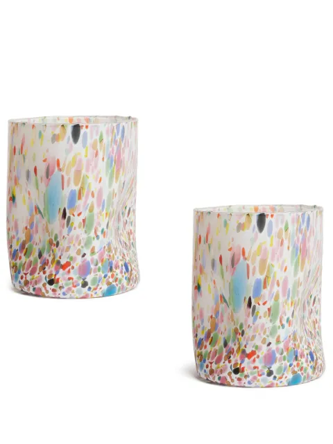 Bitossi Home Glas met abstracte print (set van twee)