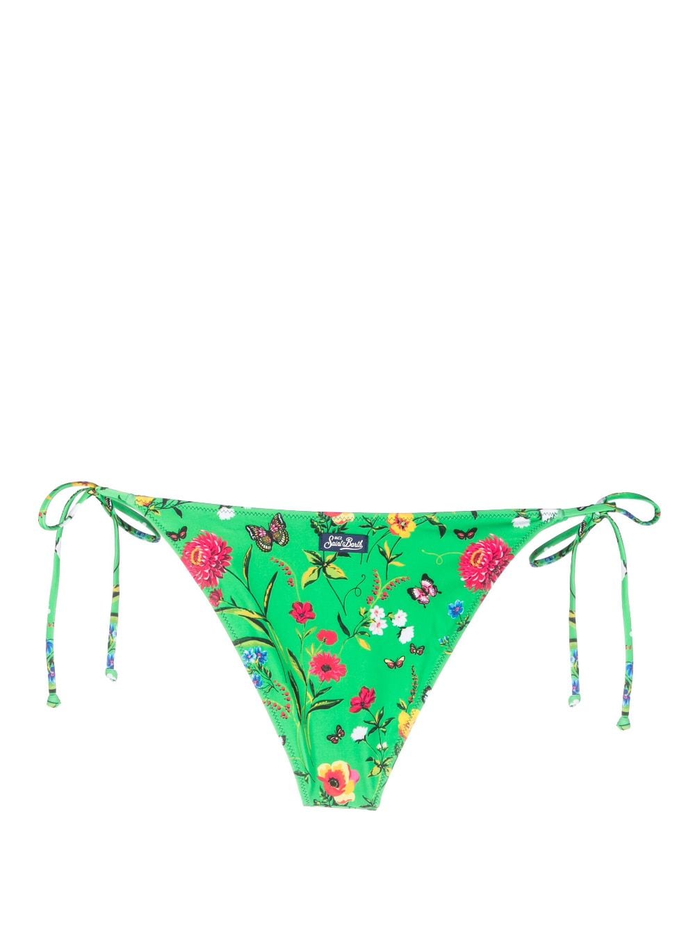 MC2 Saint Barth floral-print bikini bottoms - Groen