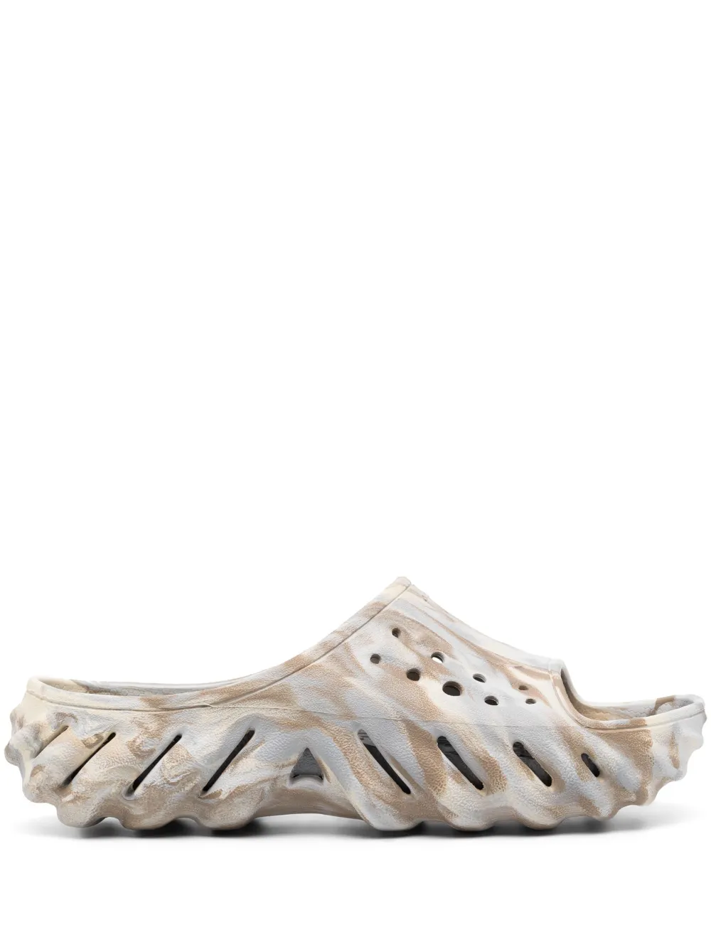 Crocs marble-effect perforated-design crocs | Grey | Image 1