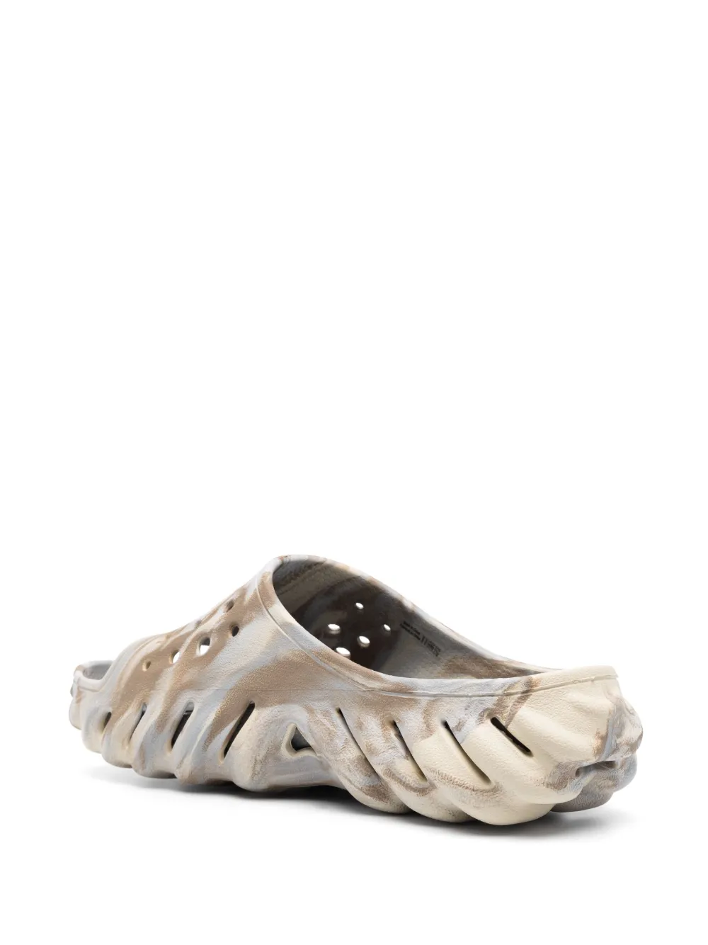 Crocs marble-effect perforated-design Grey