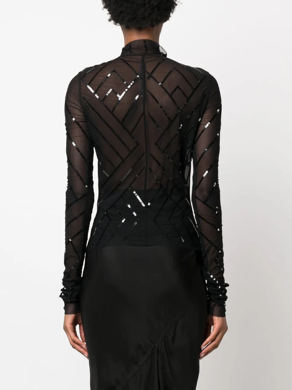 Rick Owens Lilies Sequin-embellished Mesh Jacket - Farfetch