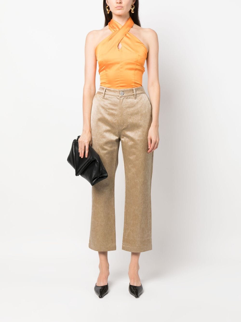 Christian Wijnants four-pocket cropped trousers - Beige