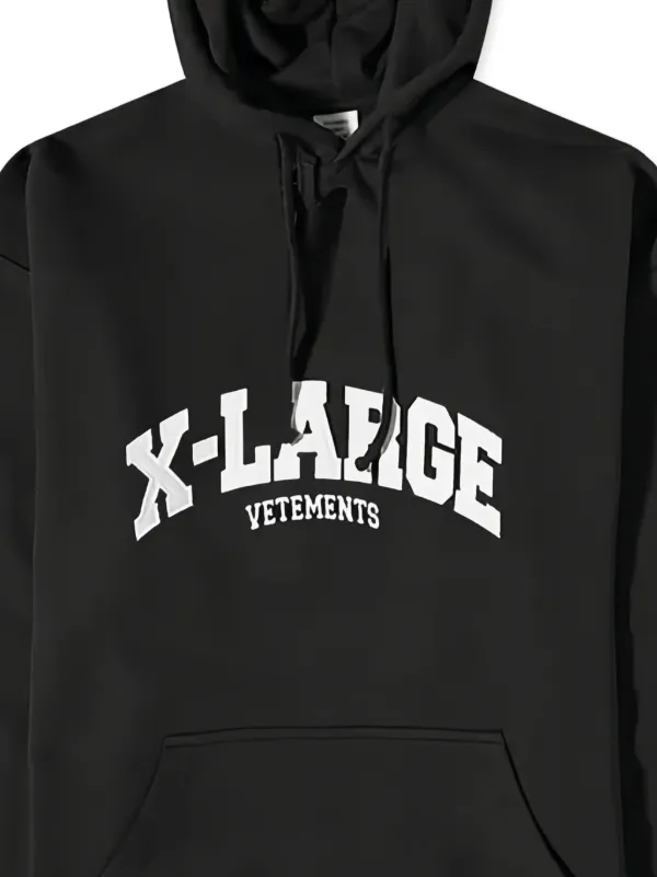 VETEMENTS X-Large Hoodie Black FARFETCH JO