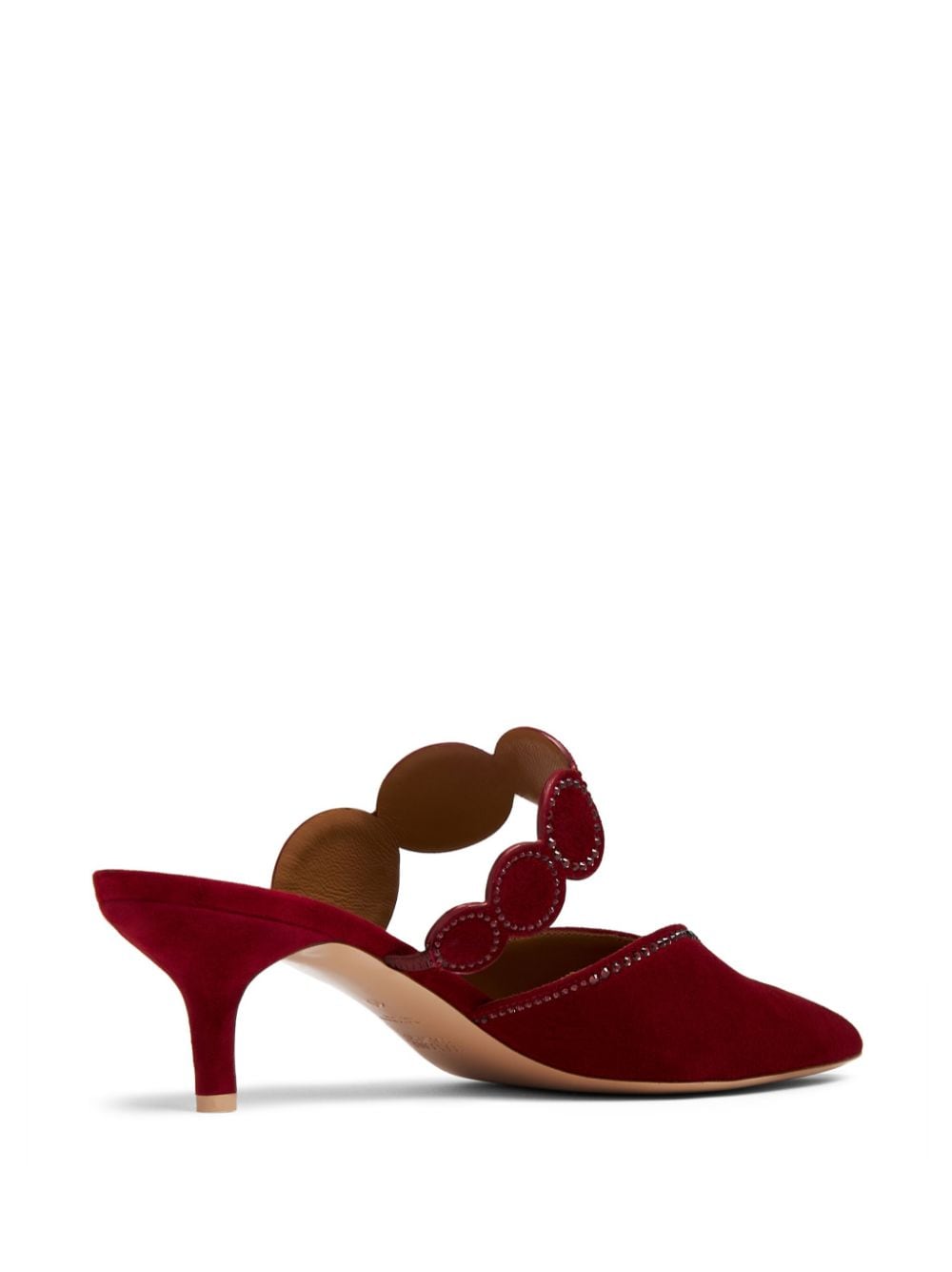 Shop Malone Souliers Tibby 45mm Pointed-toe Mules In Rot