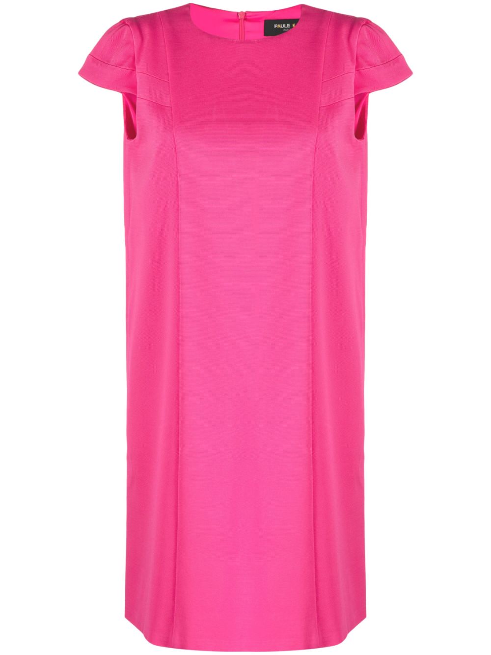 Paule Ka Short-sleeve Zip-fastening Dress In Pink