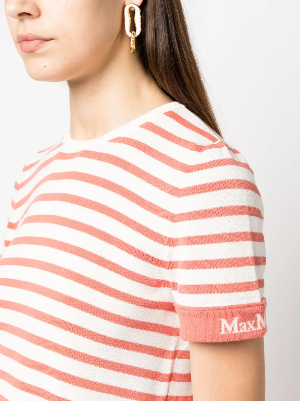 Max Mara Gestreepte top Oranje