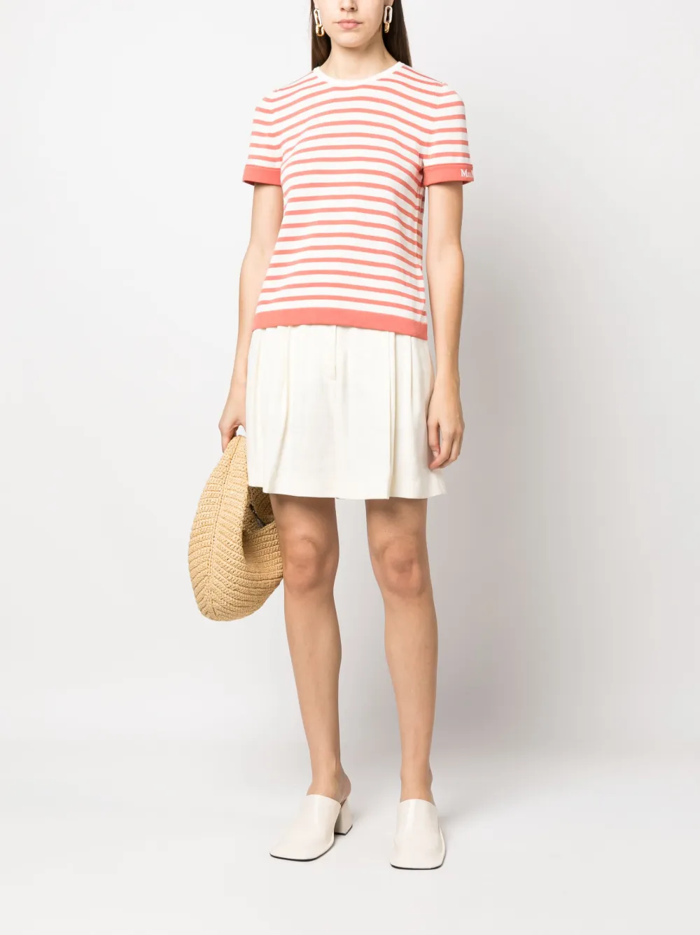 Max Mara Gestreepte top Oranje