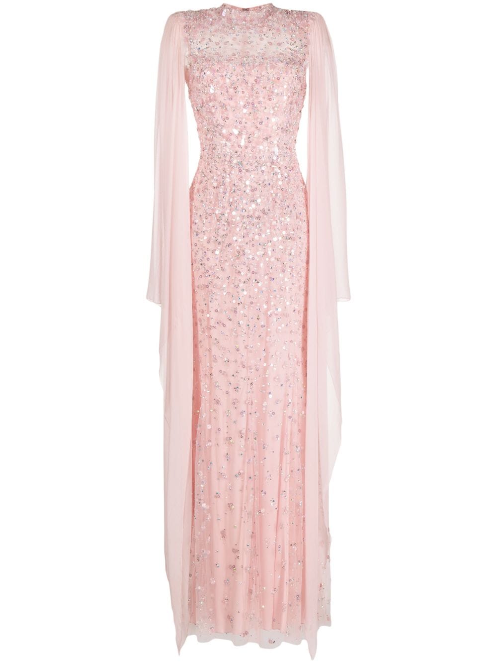 Jenny Packham Rita silk gown - Pink