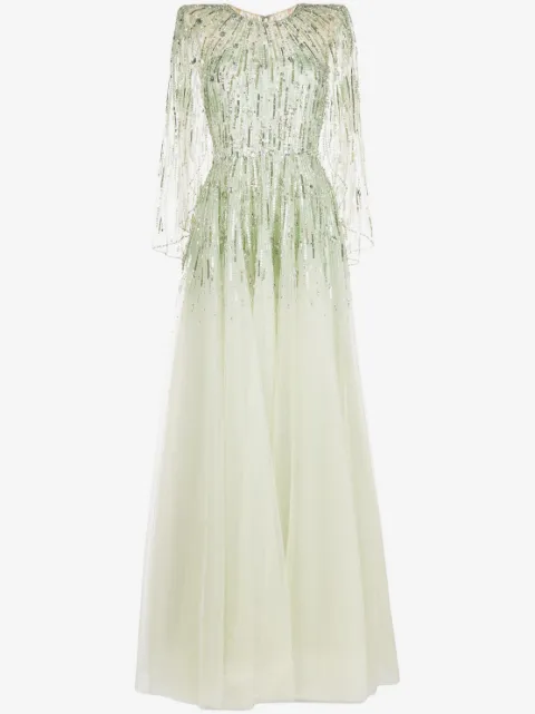 Jenny Packham robe longue Dolores à sequins 
