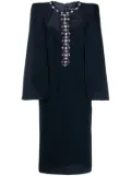 Jenny Packham Lucille crystal-embellished midi dress - Blue
