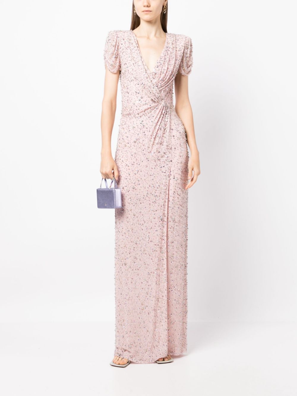 Jenny Packham Verfraaide jurk - Roze