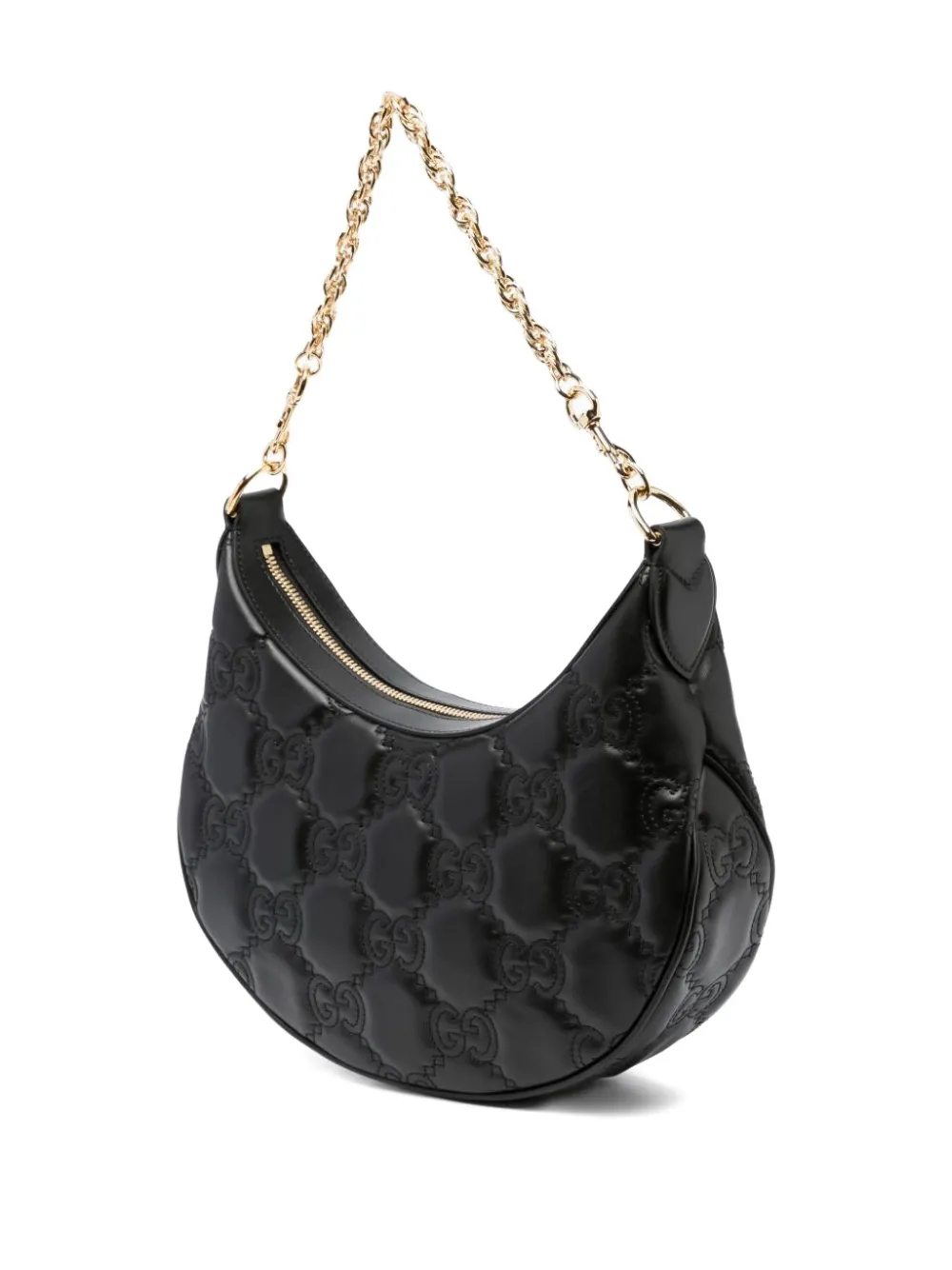 Gucci Small GG Matelasse Shoulder Bag | Black | FARFETCH