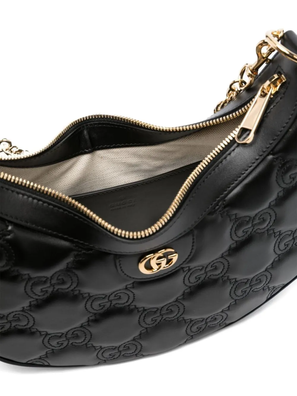 Gucci Small GG Matelasse Shoulder Bag | Black | FARFETCH