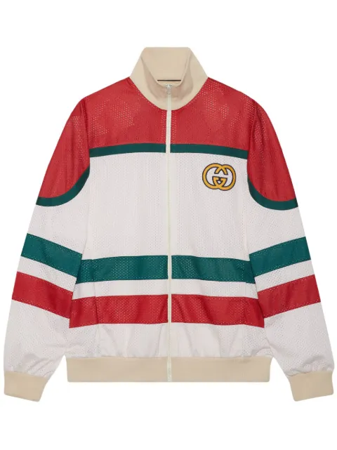 Gucci GG logo-motif bomber jacket