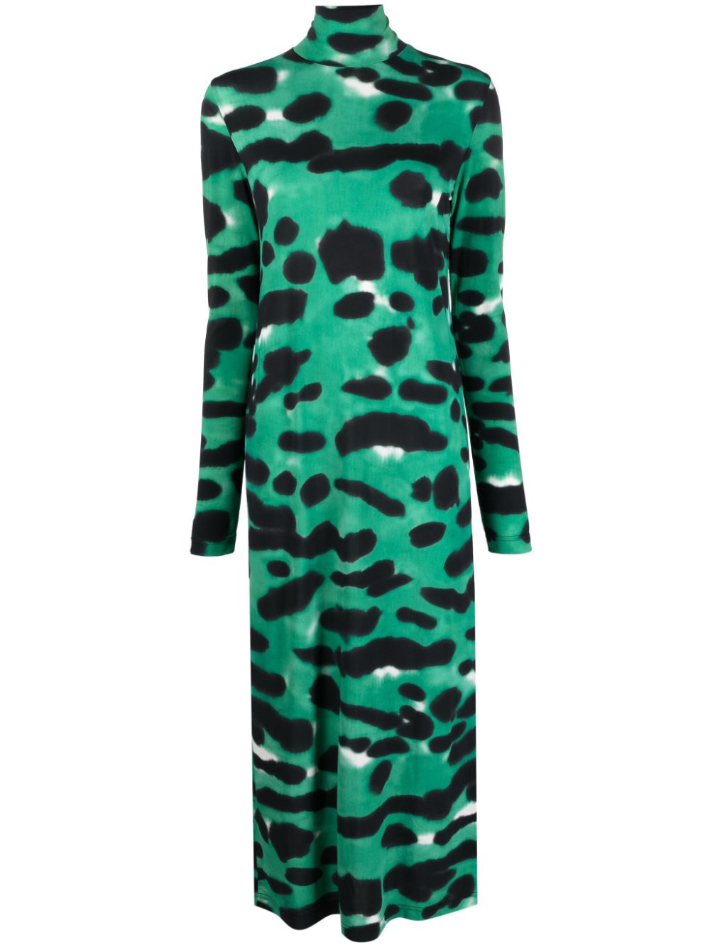 Topshop teal clearance animal print dress