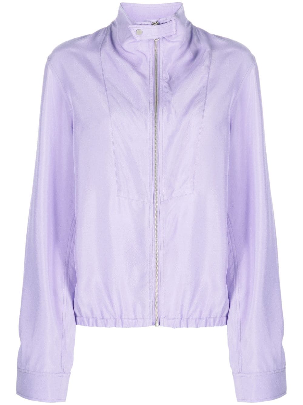 Christian Wijnants Tosak Zip-up Jacket In Purple