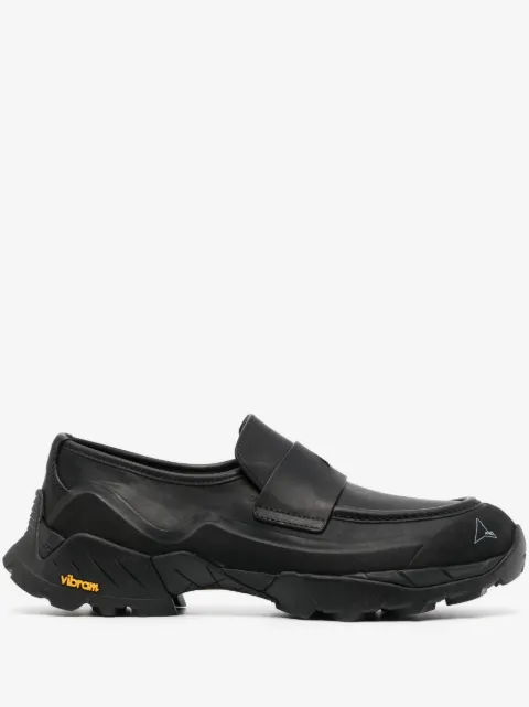 ROA logo-print leather loafers