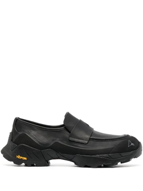 Mocassins en cuir à logo imprimé - ROA - Modalova