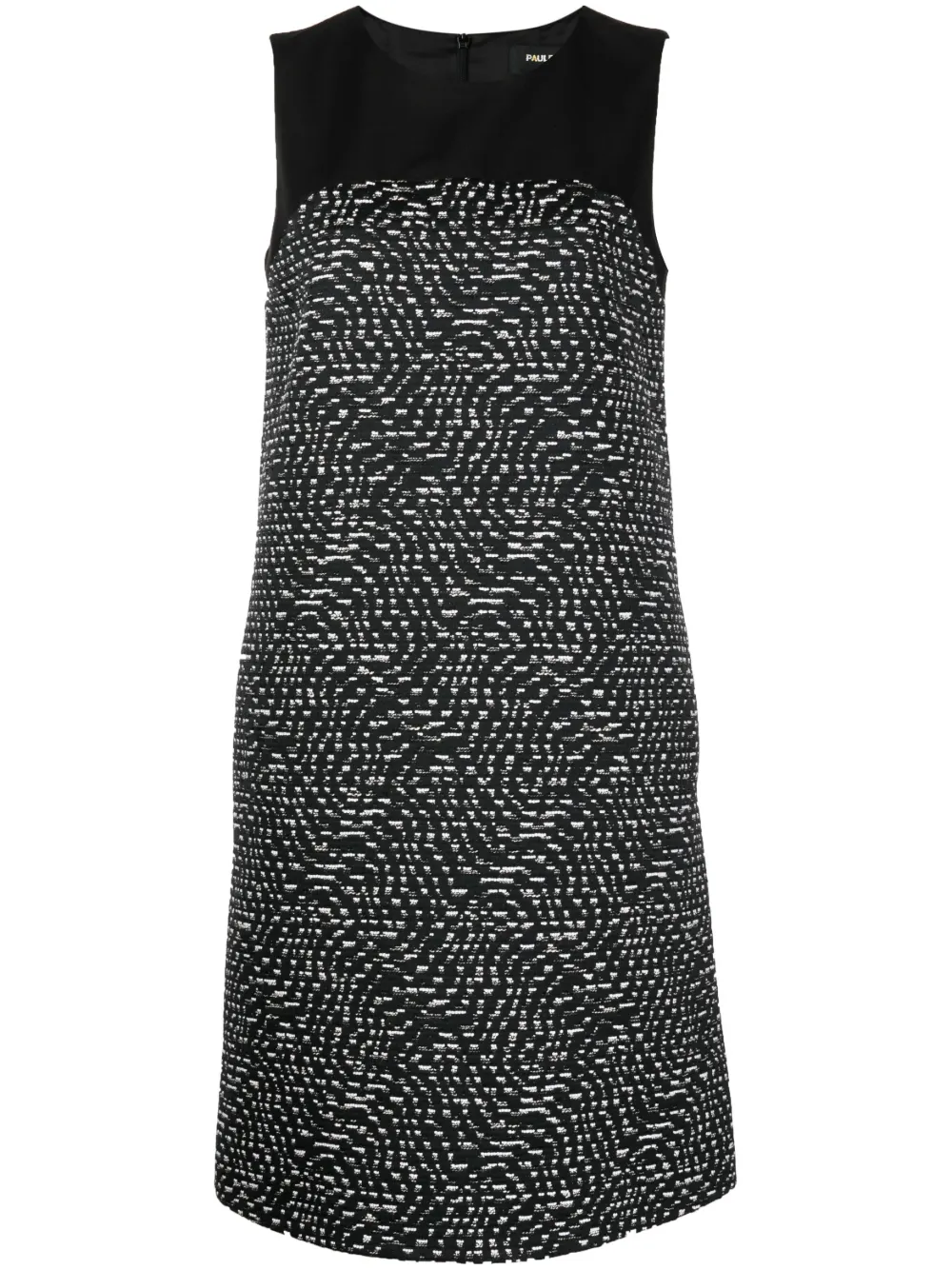 Paule Ka Panelled-design Tweed Dress In Black | ModeSens