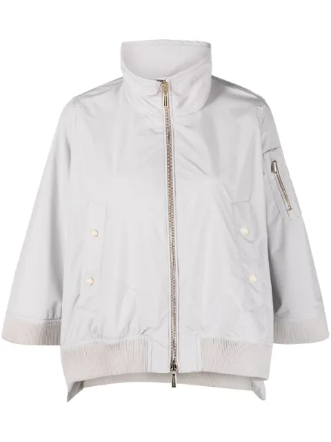 Moorer poncho med hög krage