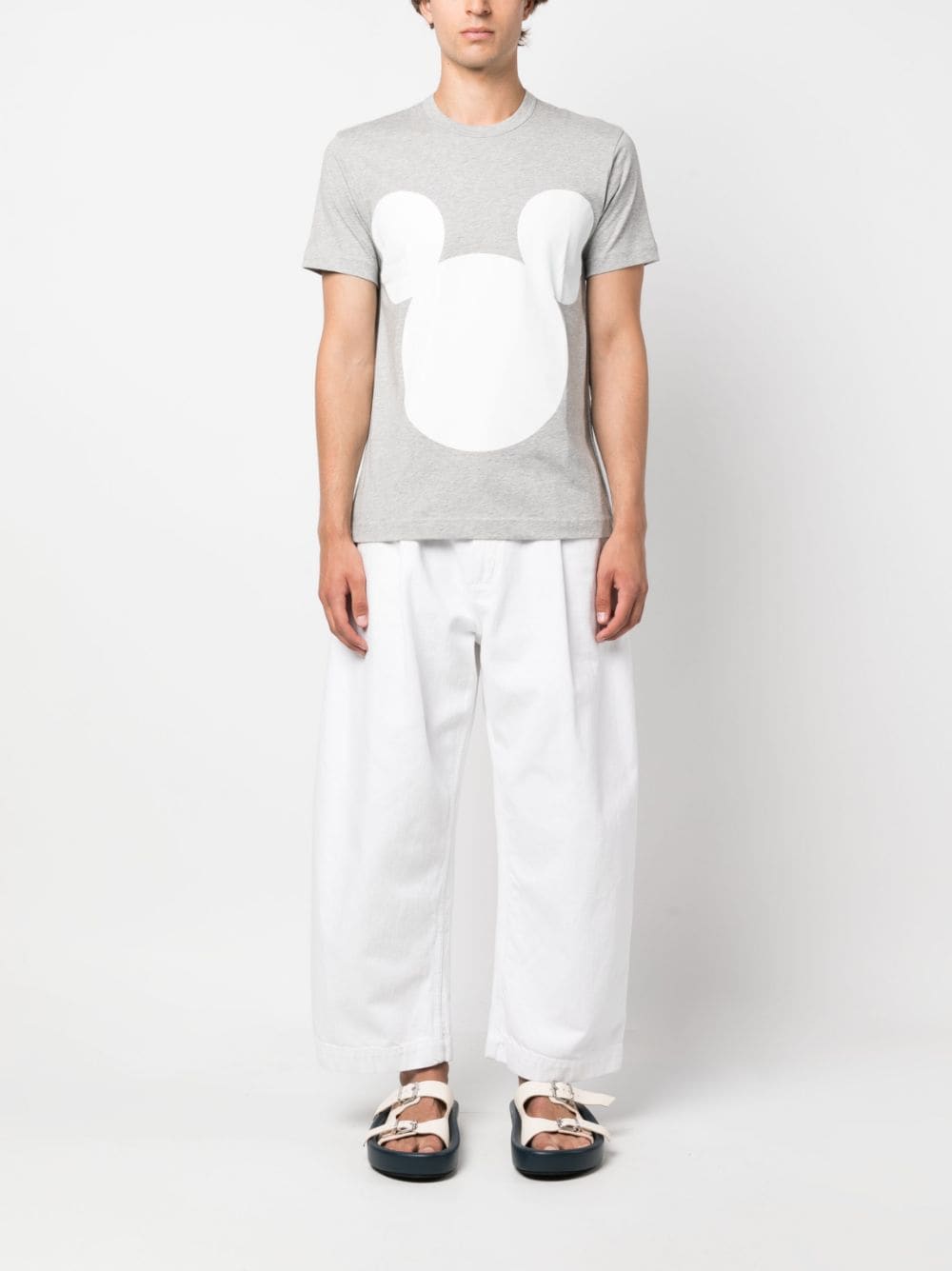 Comme Des Garçons Shirt logo-print cotton T-shirt - Grijs