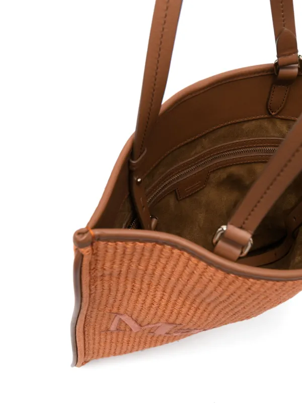 Max Mara Easybag ラフィア ハンドバッグ | オレンジ | FARFETCH JP