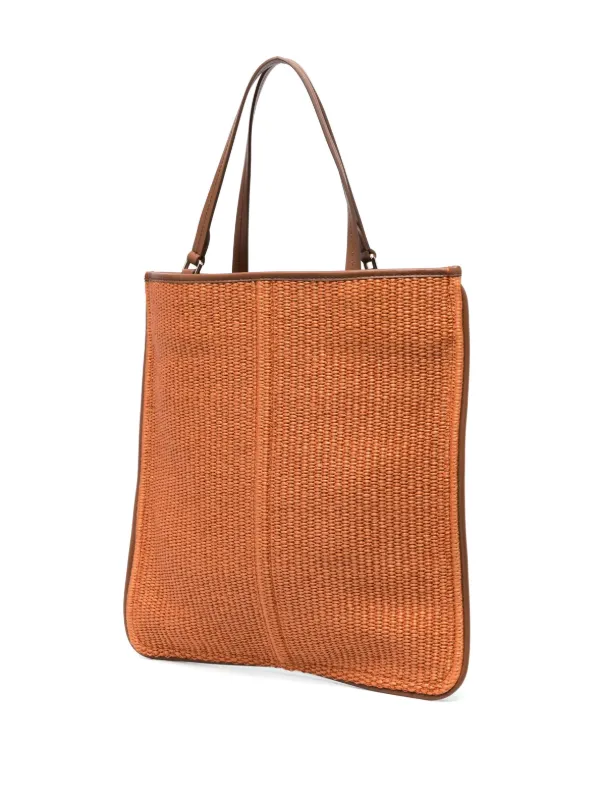 Max Mara Easybag ラフィア ハンドバッグ | オレンジ | FARFETCH JP