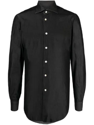 Mens shops Kiton button up designer dress-shirt