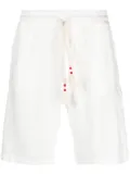 MC2 Saint Barth drawstring logo-patch bermuda shorts - White