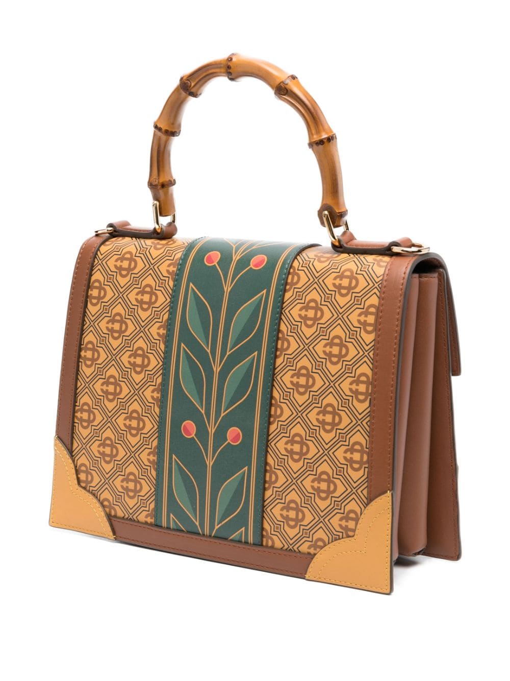 Shop Casablanca Jeanne Tote Bag In Brown