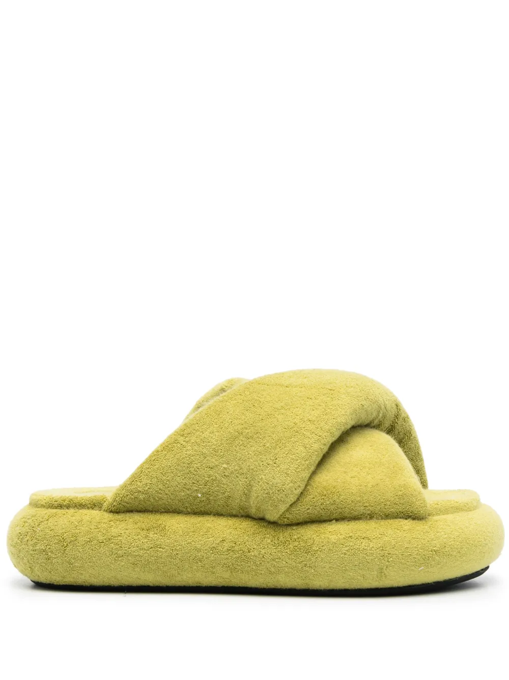 JW Anderson chaussons Bumper Twist à plateforme - Vert Top Merken Winkel